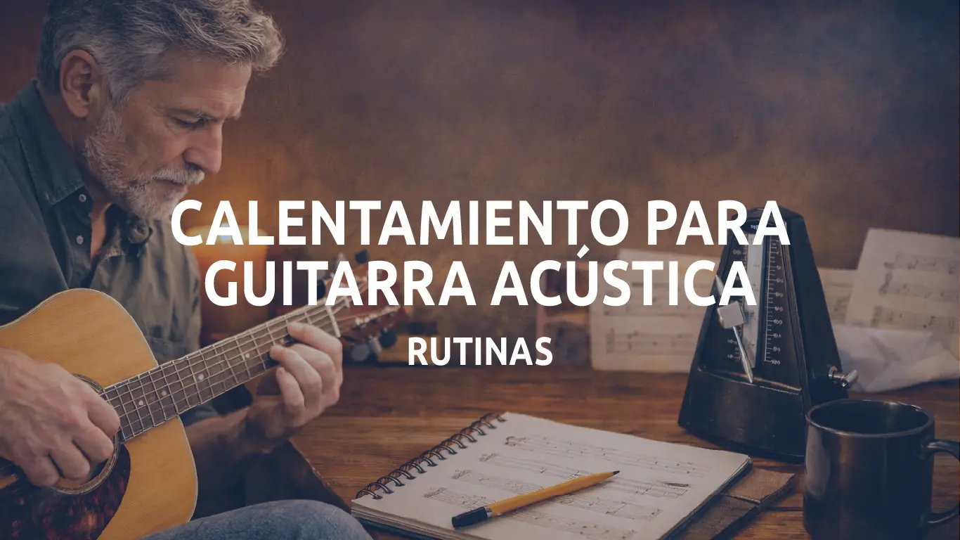 Calentamiento para guitarra acústica